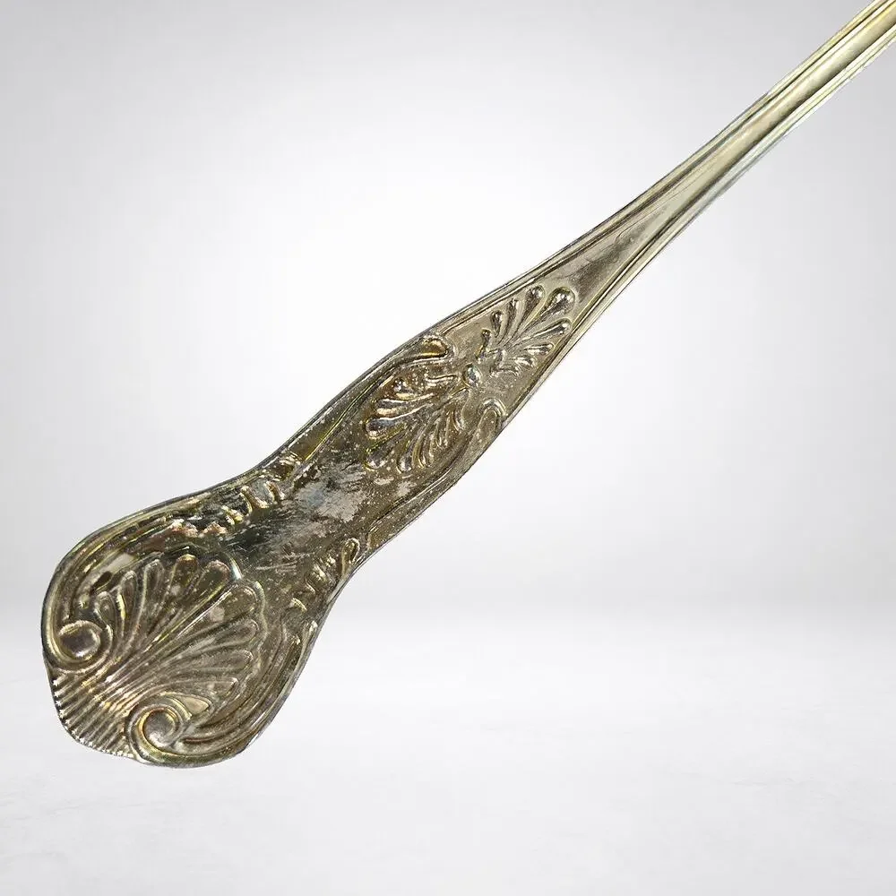 Vintage Silverplate Pasta Spaghetti Server 10.5in Claw Tine Shell Handle